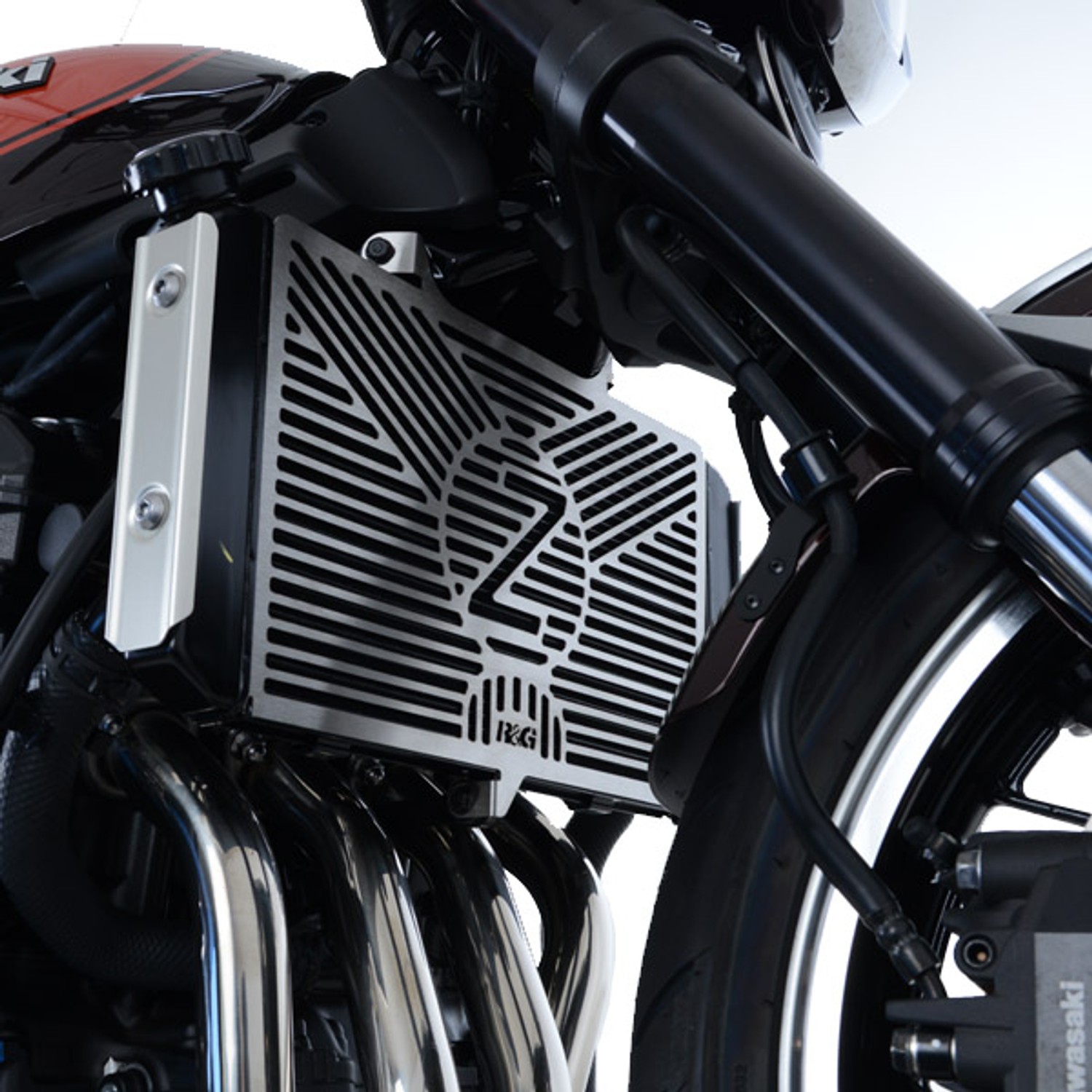 R&G Racing Radiator Guard (Stainless) for the Kawasaki Z900RS '18'20